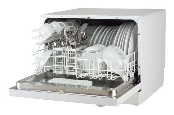 Spt Countertop Dishwasher In White With 6 Wash Cycles With Manual